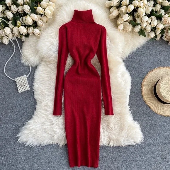 slim fit dress slacks T-Tahari Flare Sweater Dress – Elie Tahari main image 1